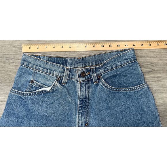 Vintage Levi's 562 Loose Fit Student Orange Tab Denim Jean Shorts 29 Made in USA - Picture 10 of 11